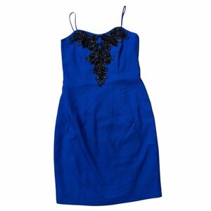 Alex Evenings Vintage Royal Blue Dress with Sequin